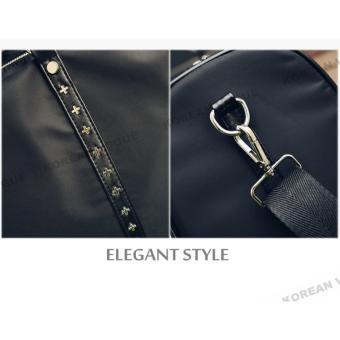 Korean Vogue TB-010 Premium Quality Unisex Large Capacity Rivet Style Tote Bag Series Ladies Travel Gym Sport Handbag Shoulder Bag(Black-Medium) April 2018 - 5 Korean Vogue TB-010 Premium Quality Unisex Large Capacity Rivet Style Tote Bag Series Ladies Travel Gym Sport Handbag Shoulder Bag(Black-Medium) - 5