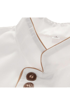 LALANG Chef Uniform Short Sleeve Coat (White) June 2018 - 3 LALANG Chef Uniform Short Sleeve Coat (White) - 3