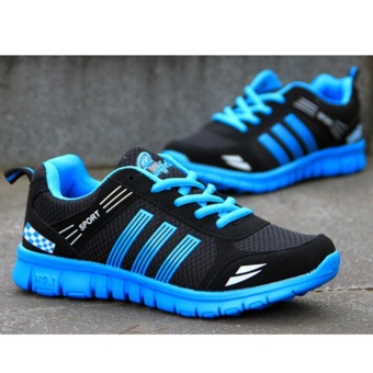 LALANG Men Running Trainers Mesh Shoes Jogging Sneakers (Blue) - Intl June 2018 - 3 LALANG Men Running Trainers Mesh Shoes Jogging Sneakers (Blue) - intl - 3