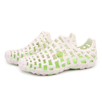LALANG Women Hole Sandals Summer Plastic Jelly Beach Couple Shoes(White) - Intl June 2018 - 2 LALANG Women Hole Sandals Summer Plastic Jelly Beach Couple Shoes(White) - intl - 2