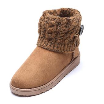 LALANG Women Snow Boot Ankle Short Boots Winter Warm Platform Shoes Brown June 2018 - 3 LALANG Women Snow Boot Ankle Short Boots Winter Warm Platform Shoes Brown - 3