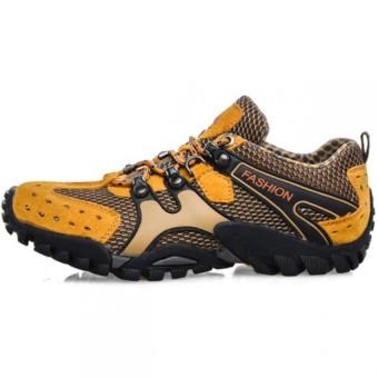 Lechgo Men's Breathable Hiking Shoes 1288-Orange - Intl June 2018 - 2 Lechgo Men's Breathable Hiking Shoes 1288-Orange - Intl - 2