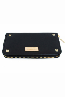 Mango Studded Saffiano Effect Zip Wallet Purse (Black) June 2018 - 4 Mango Studded Saffiano Effect Zip Wallet Purse (Black) - 4