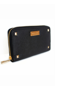 Mango Studded Saffiano Effect Zip Wallet Purse (Black) June 2018 - 2 Mango Studded Saffiano Effect Zip Wallet Purse (Black) - 2