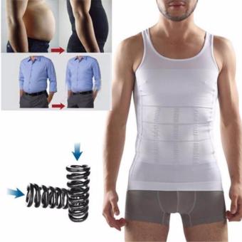 Men Body Slimming Tummy Shaper Vest Belly Waist Girdle Shirt Underwear Shapewea - Intl June 2018 - 2 Men Body Slimming Tummy Shaper Vest Belly Waist Girdle Shirt Underwear shapewea - intl - 2
