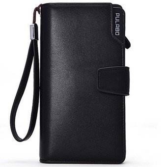 Men Long Wallet Zipper Credit Cards Mobile Phone Holder Black June 2018 - 3 Men Long Wallet Zipper Credit Cards Mobile Phone Holder Black - 3