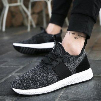 Men's Casual Wire Mesh Breathable Fabric Canvas Flat Walking Shoes - Intl June 2018 - 2 Men's Casual Wire Mesh Breathable Fabric Canvas Flat Walking Shoes - intl - 2