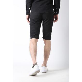 Men's Korean Style Casual Simple Plain Short (Black) June 2018 - 4 Men's Korean Style Casual Simple Plain Short (Black) - 4