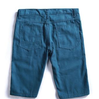 Men's Korean Style Casual Simple Plain Short (Turquioise) April 2018 - 2 Men's Korean Style Casual Simple Plain Short (Turquioise) - 2