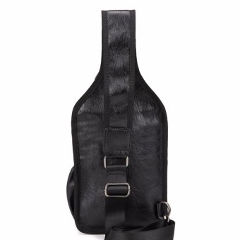 Men's PU Leather Vintage Chest Bag Fashion Crossbody Bag For Men Waterproof Sling Cross Body Bags Shoulder Bags Back Pack - Intl June 2018 - 2 Men's PU Leather Vintage Chest Bag Fashion Crossbody Bag for Men Waterproof Sling Cross Body Bags Shoulder Bags Back Pack - intl - 2