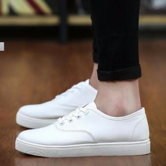 Men's Canvas Shoes Sneakers With Lace - White June 2018 - 2 Men's Canvas Shoes Sneakers With Lace - White - 2