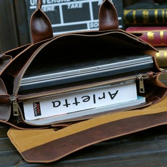 Men's Classic Multifunctional Large Capacity Leather CasualBusiness Bag (black) - Intl June 2018 - 4 Men's Classic Multifunctional Large Capacity Leather CasualBusiness Bag (black) - intl - 4