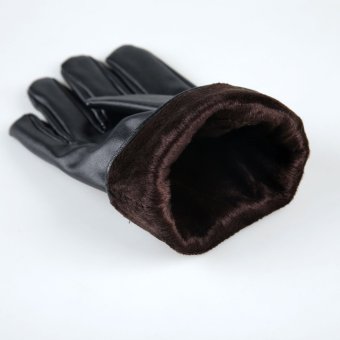 Mens Luxurious Leather Winter Super Driving Warm Gloves Cashmere Black April 2018 - 3 Mens Luxurious Leather Winter Super Driving Warm Gloves Cashmere Black - 3