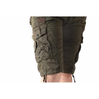 Men's New Army Six Pocket Cargo Shorts With Rope Design(Green) June 2018 - 4 Men's New Army Six Pocket Cargo Shorts with Rope Design(Green) - 4