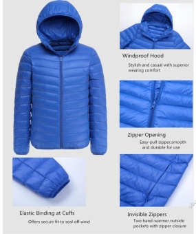 Men's Packable Down Jacket Ultra Light Down Compact Hooded Coat -intl June 2018 - 3 Men's Packable Down Jacket Ultra Light Down Compact Hooded Coat -intl - 3