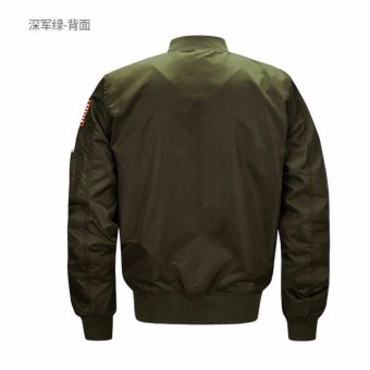 Mens Plus Size Airforce-1 Solid Flight Collar Bomber Jacket - Intl June 2018 - 2 Mens Plus Size Airforce-1 Solid Flight Collar Bomber Jacket - intl - 2