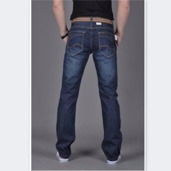 Mens Plus-size Cotton Denim Slim-fit Straight Long Jeans Trouser - Intl June 2018 - 4 Mens Plus-size Cotton Denim Slim-fit Straight Long Jeans Trouser - intl - 4