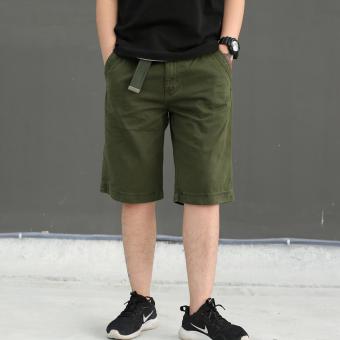 Men's Summer Four Pocket Cargo Short With Belt (ARMY GREEN) June 2018 - 4 Men's Summer Four Pocket Cargo Short with belt (ARMY GREEN) - 4