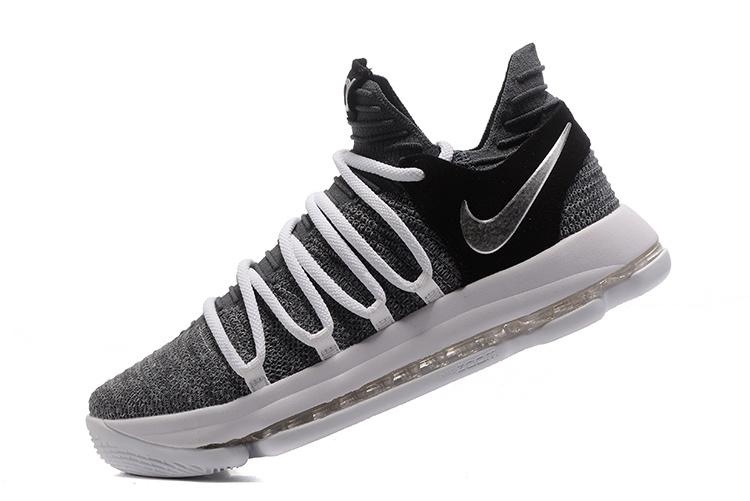 Men's Zoom KD10 EP Basketball Shoes White / Gray / Black - Intl June 2018 - 4 Men's Zoom KD10 EP Basketball Shoes White / gray / black - intl - 4