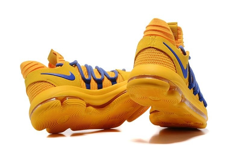 Men's Zoom KD10 EP Basketball Shoes Yellow / Blue - Intl June 2018 - 5 Men's Zoom KD10 EP Basketball Shoes Yellow / blue - intl - 5