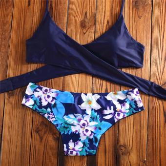 Midnight Floral Bikini Wrap Around Sexy Bikini Two Piece SwimwearSwimsuit June 2018 - 5 Midnight Floral Bikini Wrap Around Sexy Bikini Two Piece SwimwearSwimsuit - 5