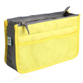 Mini Women Nylon Cosmetic Makeup Bags Organizer Storage Bag Pouch Holde( Yellow) June 2018 - 2 Mini Women Nylon Cosmetic Makeup Bags Organizer Storage Bag Pouch Holde( Yellow) - 2