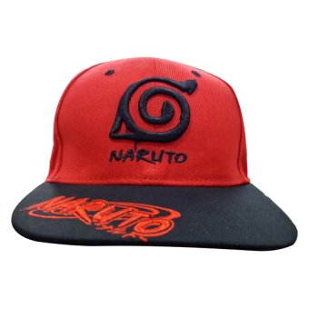 Naruto - Konoha Designed Bull Cap (Red/Black) July 2018 - 2 Naruto - Konoha Designed Bull Cap (Red/Black) - 2