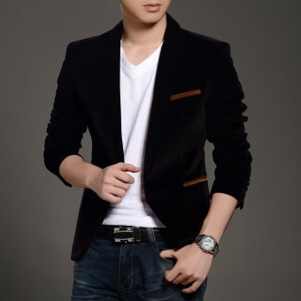 New Arrival Men's Casual Blazers Button Stylish Slim CorduroyBlazer Male Fashion Suit Jacket(Brown) June 2018 - 3 New Arrival Men's Casual Blazers Button Stylish Slim CorduroyBlazer Male Fashion Suit Jacket(Brown) - 3