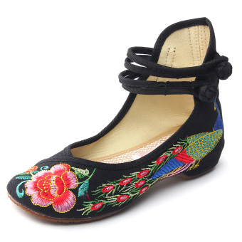 New Chinese Style Women Casual Shoes Flower Sandals Embroidered Flats Mary Janes -Intl June 2018 - 5 New Chinese Style Women Casual Shoes Flower Sandals Embroidered Flats Mary Janes -Intl - 5