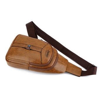 New Men Cowhide Leather Chest Pack Sports Outdoor Leisure CrossbodyBag Hiking Daypack Cycling Travel Double-deck Sling Bag (Brown) -intl July 2018 - 2 New Men Cowhide Leather Chest Pack Sports Outdoor Leisure CrossbodyBag Hiking Daypack Cycling Travel Double-deck Sling Bag (Brown) -intl - 2