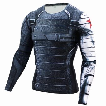 New Superhero Winter Soldier Bucky Superman Anime 3D T ShirtFitness Men Crossfit T-Shirt Long Sleeve Compression Shirt - Intl June 2018 - 5 New Superhero Winter Soldier Bucky Superman Anime 3D T ShirtFitness Men Crossfit T-Shirt Long Sleeve Compression Shirt - intl - 5
