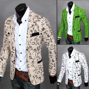 New Top Mens Floral Suits Printed Casual Jackets For Man Fashion Formal Blazers 1 Button Coat - Intl June 2018 - 2 New Top Mens Floral Suits Printed Casual Jackets for Man Fashion Formal Blazers 1 Button Coat - intl - 2
