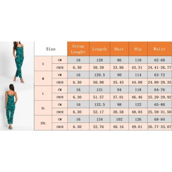 New Women V Neck Sleeveless Floral Print Ladies Summer Beach Casual Jumpsuit - Intl July 2018 - 4 New Women V Neck Sleeveless Floral Print Ladies Summer Beach Casual Jumpsuit - intl - 4