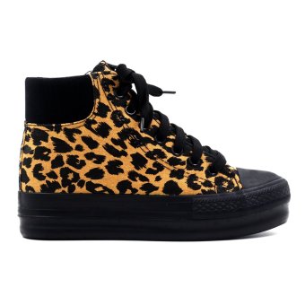 New York Sneakers Yrra High Cut Leopard Shoes (Black/Brown) April 2018 - 2 New York Sneakers Yrra High Cut Leopard Shoes (Black/Brown) - 2
