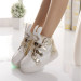 Newest Girls Cartoon 7 Colors Flashing LED Light Sneaker Shoes For Girl Kids Children (White) - Intl June 2018 - 4 Newest Girls Cartoon 7 Colors Flashing LED Light Sneaker Shoes for Girl Kids Children (White) - intl - 4