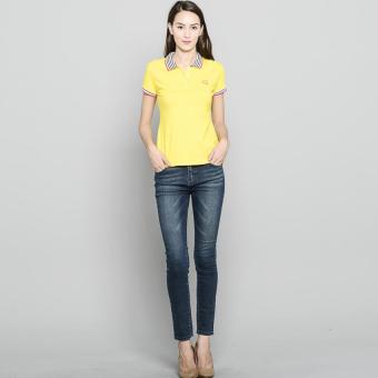Newyork Army Ladies Stripes Collar Spandex Polo Shirt - Yellow June 2018 - 4 Newyork Army Ladies Stripes Collar Spandex Polo Shirt - Yellow - 4