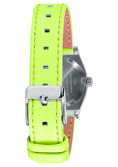 Nixon Small Time Teller Women's Neon Yellow Leather Strap Watch A509-2080 June 2018 - 2 Nixon Small Time Teller Women's Neon Yellow Leather Strap Watch A509-2080 - 2