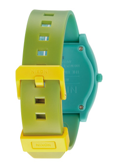 Nixon Time Teller P Unisex Yellow/Teal Fade Polyurethane Strap Watch A119-1385 May 2018 - 3 Nixon Time Teller P Unisex Yellow/Teal Fade Polyurethane Strap Watch A119-1385 - 3
