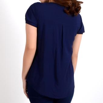 No Apologies Plain Rayon S/S Blouse Nft04-0143 (N.Blue) June 2018 - 3 No Apologies Plain Rayon S/S Blouse Nft04-0143 (N.Blue) - 3
