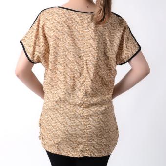 No Apologies Woven Short Sleeves Blouse NFT04-0263 (Brown) June 2018 - 3 No Apologies Woven Short Sleeves Blouse NFT04-0263 (Brown) - 3