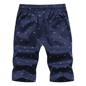 Ocean New Men Fashion Chino Shorts Leisure Teenagers PrintingCotton Shorts(Dark Blue) - Intl June 2018 - 3 Ocean New Men Fashion Chino Shorts Leisure Teenagers printingCotton shorts(Dark blue) - intl - 3