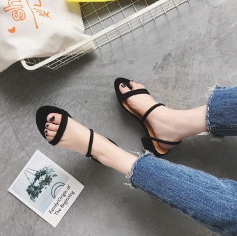 Outlet Rome Low-heel Sandals Black - Intl June 2018 - 3 Outlet Rome Low-heel Sandals Black - intl - 3