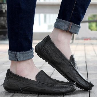 PATHFINDER Men Driving Leather Loafers Shoes Slip Ons (Black) July 2018 - 2 PATHFINDER Men Driving Leather Loafers Shoes Slip Ons (Black) - 2