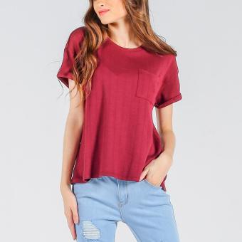 Penshoppe Boxy Tee With Pocket (Wine) May 2018 - 4 Penshoppe Boxy Tee With Pocket (Wine) - 4
