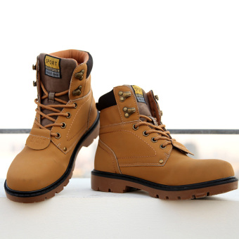 PINSV Men Boots Fashion Martin Boots Outdoor Casual Cheap Timber Boots(Khaki) June 2018 - 2 PINSV Men Boots Fashion Martin Boots Outdoor Casual Cheap Timber Boots(Khaki) - 2