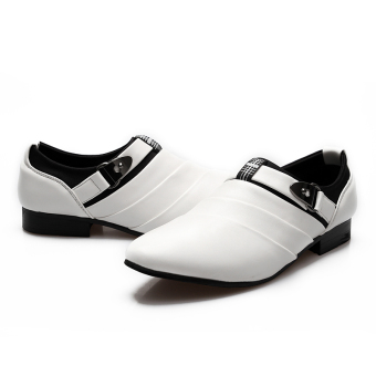 PINSV Men Formal Shoes Casual Loafers(White) June 2018 - 3 PINSV Men Formal Shoes Casual Loafers(White) - 3