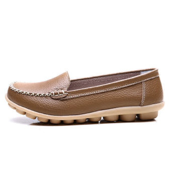 PINSV Women Fashion Flats Shoes Casual Loafers(Brown) June 2018 - 4 PINSV Women Fashion Flats Shoes Casual Loafers(Brown) - 4