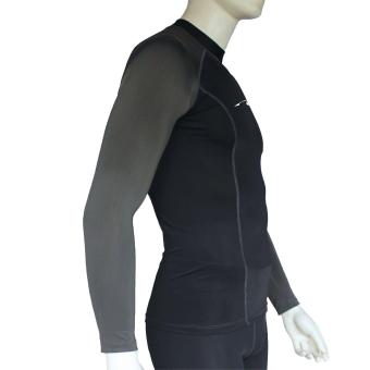 PROCARE MARINE #8362-BG Dri-Quik Men Rash Guard High Neck UPF30+Ultra Violet Skin Protection For Swimming Diving Snorkeling(Black/Gray) May 2018 - 2 PROCARE MARINE #8362-BG Dri-Quik Men Rash Guard High Neck UPF30+Ultra Violet Skin Protection for Swimming Diving Snorkeling(Black/Gray) - 2