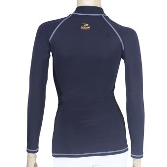 PROCARE MARINE #9371LG Dri-Quik Ladies Rash Guard High Neck UVProtection UPF30+ For Swimming Diving Snorkeling (Black/Lt.GrayFlatlock Seam) June 2018 - 3 PROCARE MARINE #9371LG Dri-Quik Ladies Rash Guard High Neck UVProtection UPF30+ for Swimming Diving Snorkeling (Black/Lt.GrayFlatlock Seam) - 3