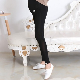 QQ Modal Leggings For Pregnant Woman-Black - Intl June 2018 - 3 QQ modal leggings for pregnant woman-Black - intl - 3